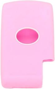 img 2 attached to 🔑 SEGADEN Silicone Cover Protector Case Skin Sleeve for TOYOTA 3 Button Smart Remote Key Fob CV2414 - Pink
