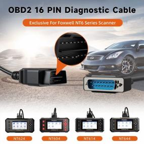img 3 attached to Upgrade Your FOXWELL NT624/ NT604/ NT614/ NT644 Elite With Original OBD 16 PIN Diagnostic Adapter And Cable