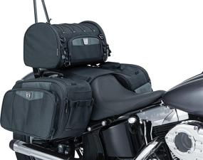 img 3 attached to 🏍️ Enhanced Kuryakyn 5209 Momentum Outrider Expandable Motorcycle Travel Luggage: Durable Weatherproof Throw-Over Saddlebags, in Sleek Black