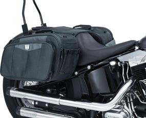 img 2 attached to 🏍️ Enhanced Kuryakyn 5209 Momentum Outrider Expandable Motorcycle Travel Luggage: Durable Weatherproof Throw-Over Saddlebags, in Sleek Black