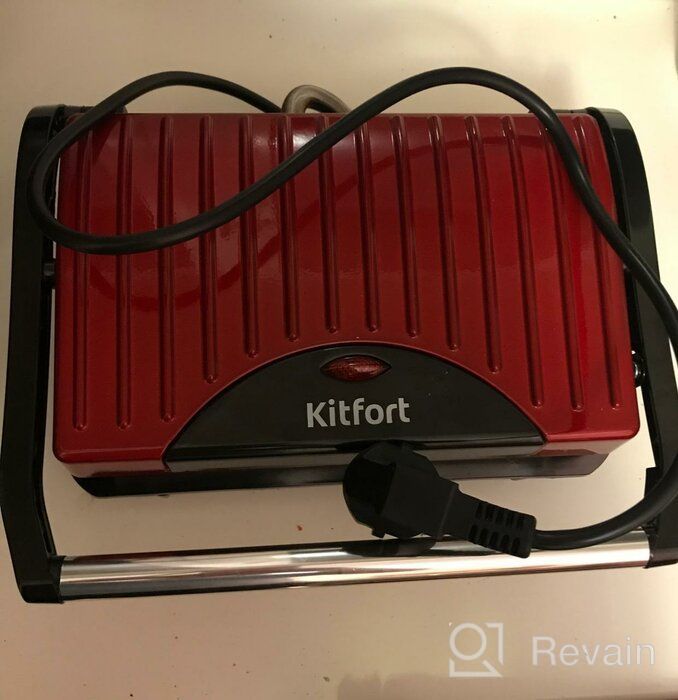 img 1 attached to Sandwich maker Kitfort KT-1609 Panini Maker, red review by Micha Sawecki ᠌