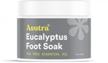 asutra dead sea salt foot soak with tea tree and eucalyptus oils - 16oz for softening calluses, cracked feet, toe cuticles, deep cleaning and rejuvenation - includes pumice stone logo