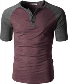 img 2 attached to H2H Henley Short Sleeve Buttoned Men's Apparel