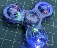 img 1 attached to Glow-In-The-Dark LED Fidget Spinner Toy Gift For Kids - Stress Relief & Anxiety Reducer! review by Damian Toupal