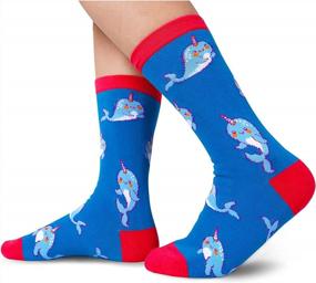 img 2 attached to Novelty Gifts For Women: SOCKFUN Funny Pineapple Bee Chicken Flower Animal Socks