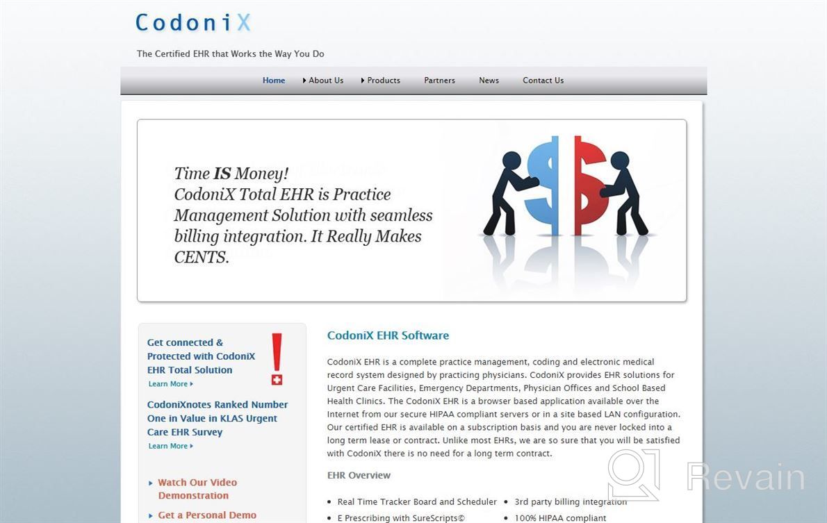 img 1 attached to CodoniX EHR review by Troy Jennings