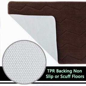 img 2 attached to Stay Clean And Stylish With Our Absorbent Indoor Doormat Front Door Rug - 20"X32", Non Slip And Washable Entrance Rug In Chocolate Color