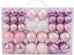 86 pcs pink christmas tree ball ornaments set - shatterproof decorations for trees, home party holiday garlands wreaths with hanging hooks included logo
