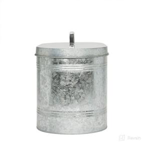 img 1 attached to 🍞 Amici Home Rustic Kitchen Bread Storage Bin - Galvanized Metal, 288 oz Capacity, Gray