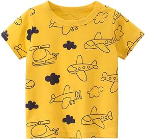 img 2 attached to DEEKEY Toddler Graphic T Shirts Dinosaur Boys' Clothing : Tops, Tees & Shirts