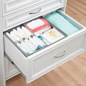 img 3 attached to MDesign Dresser Storage Organizer Playroom Kids' Home Store good for Nursery Furniture