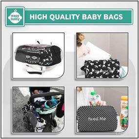 img 2 attached to 👶 Baby Essentials - Diaper, Bottle, and Supplies Organizer Pouches with Changing Pad - Convenient Set for Changing, Feeding, Dressing, and Cleaning (8 Pack Brooklyn) - Organizing Packing Tote Cubes for Baby Items