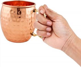 img 1 attached to Pure Copper Mug By Shubhkart - Guaranteed 100% Copper