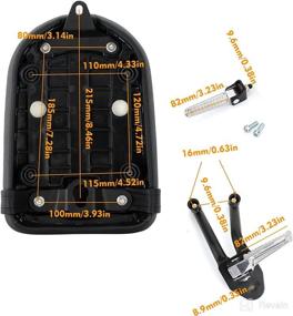 img 3 attached to Honda Rebel 2017-2020 CMX 300 CMX 500 Rear Passenger Seat & Foot Pegs Kit by Bruce & Shark