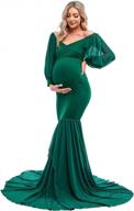 запечатлейте свое прекрасное сияние беременности в платье ziumudy's mermaid для беременных для фотосессий логотип