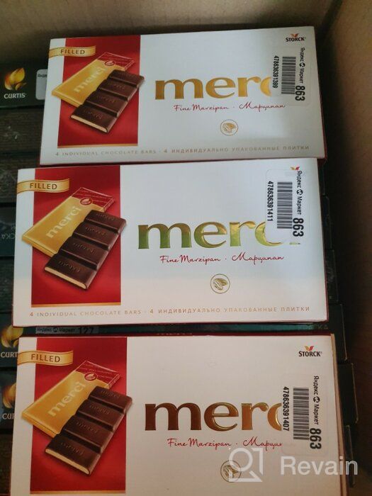 img 1 attached to Merci dark portioned chocolate with marzipan, 112 g review by Dagmara Zuba ᠌