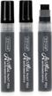 zeyar jumbo paint marker pens, water based acrylic, 15mm felt tip, waterproof and permanent ink, great on plastic, posters, stone, metal, glass and more (3 black) logo