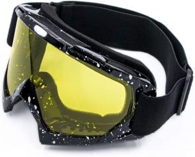 img 4 attached to Cynemo Anti-Wind Dust UV Dirtbike Mx ATV Scooter Off-Road Motocross Riding Goggles - Eyewear for Adult Youth