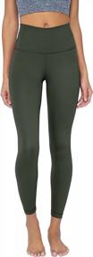 img 3 attached to Ultimate Comfort And Style: Yogalicious Lux High Waist Leggings With Ankle Length And No Elastic Waistband