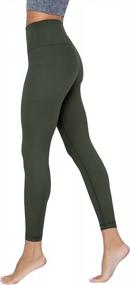 img 2 attached to Ultimate Comfort And Style: Yogalicious Lux High Waist Leggings With Ankle Length And No Elastic Waistband