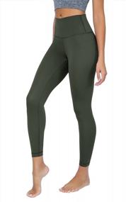img 4 attached to Ultimate Comfort And Style: Yogalicious Lux High Waist Leggings With Ankle Length And No Elastic Waistband