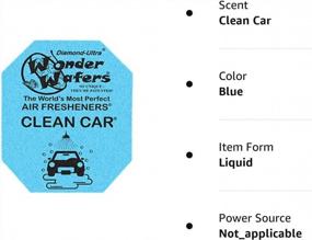 img 1 attached to 🚗 Wonder Wafers Clean Car Fragrance Air Fresheners -50ct, Individually Wrapped