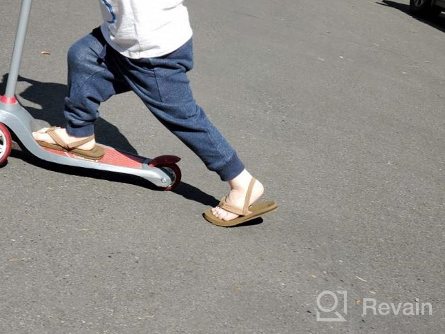 img 1 attached to 👟 Quiksilver Carver Toddler Sandal TAN: Solid Boys' Shoes for Comfort and Style review by Keith Saywon