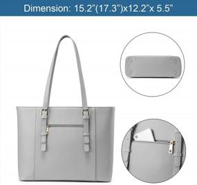 img 2 attached to Stylish And Spacious Laptop Tote Bag For Women - Perfect For Work And Play!