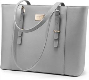 img 4 attached to Stylish And Spacious Laptop Tote Bag For Women - Perfect For Work And Play!