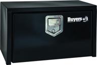 🔒 black steel underbody truck box by buyers products with paddle latch - 18 x 18 x 24 inch логотип