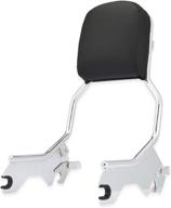 🏍️ chrome passenger sissy bar backrest & pad standard height for harley softail fat bob 114 fxfb fxfbs 2018-up логотип