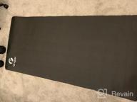img 1 attached to Premium Non-Slip Yoga Mat With Carrying Strap And Bag - 72"L X 32"W, Ideal For Exercise And Fitness At Home - Gruper Thick Workout Mat review by Zachary Caldwell