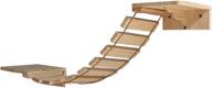 🐱 upgrade your cat's playtime with the seleeka large cat bridge step set wall mounted cat shelf wooden cat tree ladder: a stunning activity center for endless climbing fun! (ucw002-1) logo