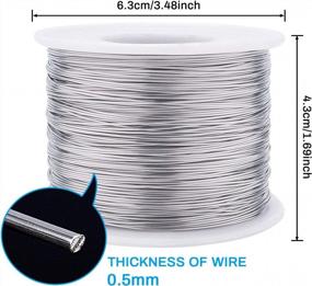 img 3 attached to Versatile BENECREAT 24 Gauge 304 Stainless Steel Wire - Perfect For Jewelry Making, Sculpture Frames, And More!