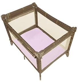 img 2 attached to Kushies Certified Organic Play Pen Простыня на резинке, розовая