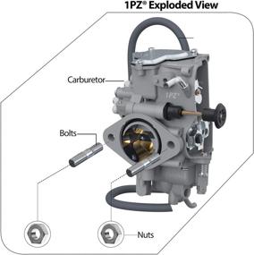 img 3 attached to 🛠️ 1PZ W35-CA1 Carburetor Carb Replacement for Yamaha Warrior Big Bear Moto-4 Wolverine 350 YFM350 YFM350X YFM35F 1987-2004 Kodiak 400 YFM400 4WD 1996-1998: High-Quality Carburetor for Yamaha ATVs