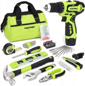 img 4 attached to Get The Ultimate DIY Experience With FASTPRO 175-Piece Cordless Drill Set And Home Tool Kit For Home Maintenance And Repairing Tasks