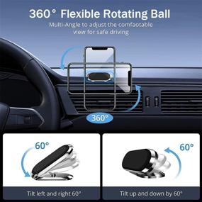 img 1 attached to Magnetic Universal Dashboard 360°Rotation Smartphones Car Electronics & Accessories