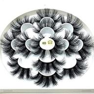 get dramatic volume with hbzgtlad's new 7 pair 100% mink lashes - reusable and thick false eyelashes for a soft and stunning look (8d-015) logo
