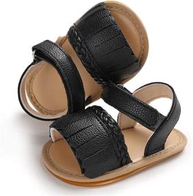 img 2 attached to Isbasic Leather Sandals Anti Slip Slippers Boys' Shoes - Sandals