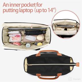 img 2 attached to 🤱 Luxja Breast Pump Bag with Cooler Bag and Laptop Pocket - Efficient Breastmilk Storage for Busy Moms