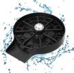 black high pressure kitchen sink glass rinser - bar sink accessories and automatic cup washer logo
