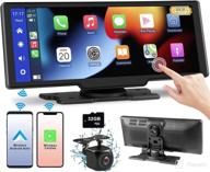 🚗 ultimate car receiver: wireless touchscreen with carplay/android auto, dash cam, backup camera, 9.3'' hd player, bluetooth, fm aux tf card - easy install логотип