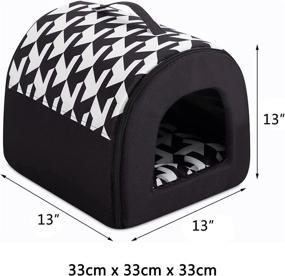 img 3 attached to Hollypet Foldable Sleeping Checkered Shelter