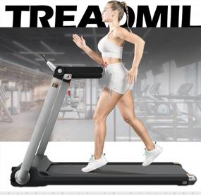 img 3 attached to ADVENOR Motorized Treadmill: 3.0 HP, 300 Lb Weight Capacity, 24 Preset Programs & Portable - Perfect For Indoor Fitness!