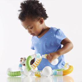 img 2 attached to Одобрено STEM: Guidecraft Grippies Curves — магнитная строительная игрушка из 30 предметов для малышей с технологией Soft Grip