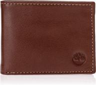 timberland men's leather passcase trifold wallet - accessory for cards, cash & organization logo