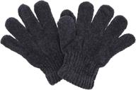 chenille kids gloves warm winter girls' accessories : cold weather logo