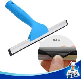 img 1 attached to 🧽 High-Quality Window Cleaning Set by MR.SIGA - Squeegee & Microfiber Window Scrubber, 10