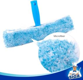 img 2 attached to 🧽 High-Quality Window Cleaning Set by MR.SIGA - Squeegee & Microfiber Window Scrubber, 10